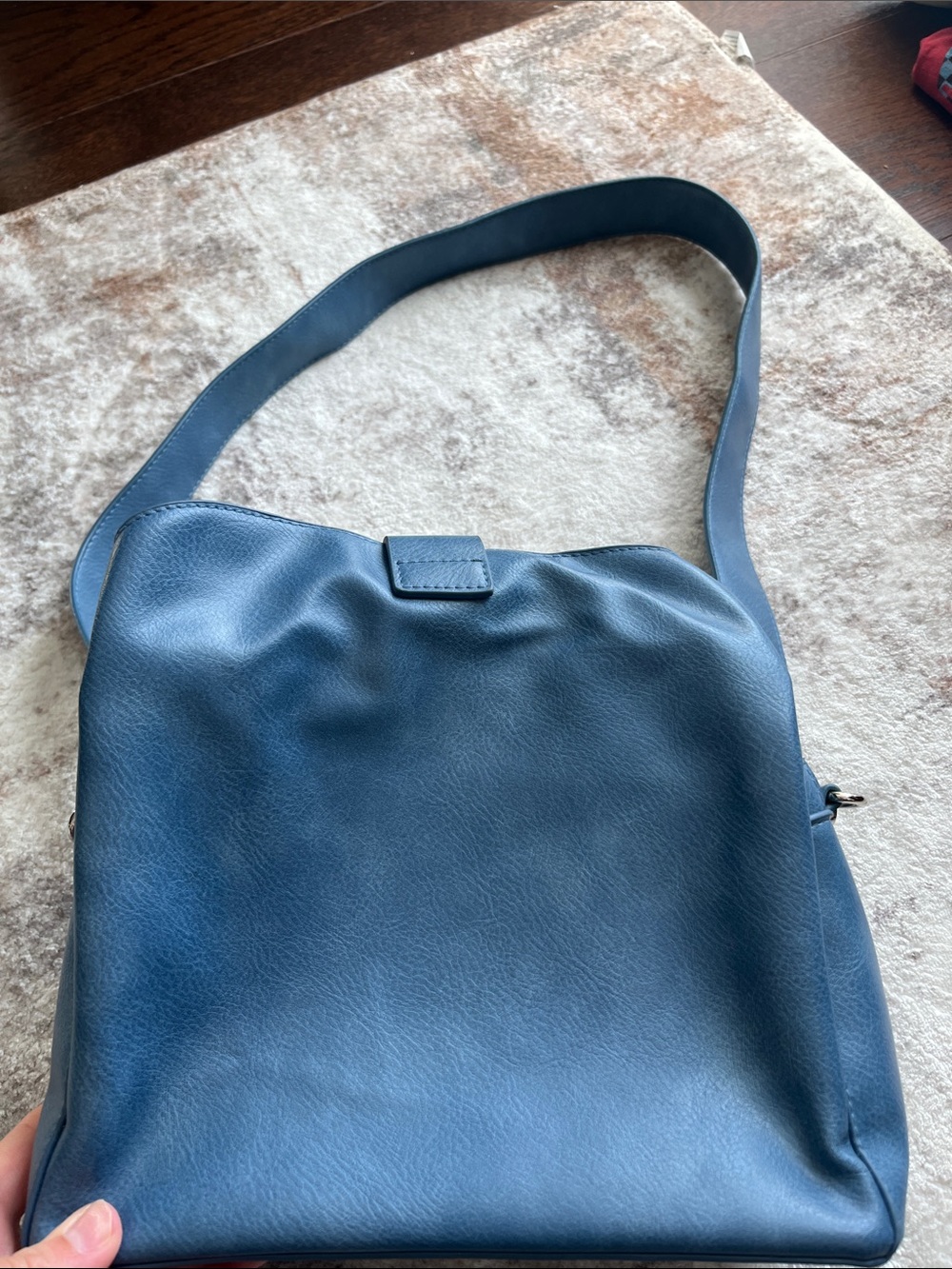 OVS Light Blue Crossbody Bag with Interior Zip Pocket